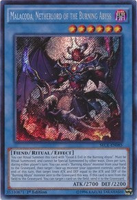 Malacoda, Netherlord of the Burning Abyss [SECE-EN085] Secret Rare | Mega City Incorporated