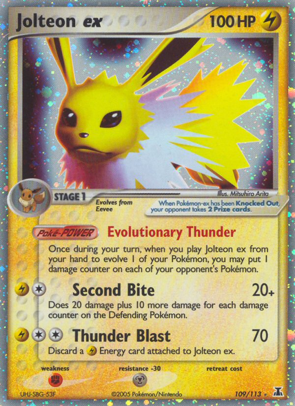 Jolteon ex (109/113) [EX: Delta Species] | Mega City Incorporated