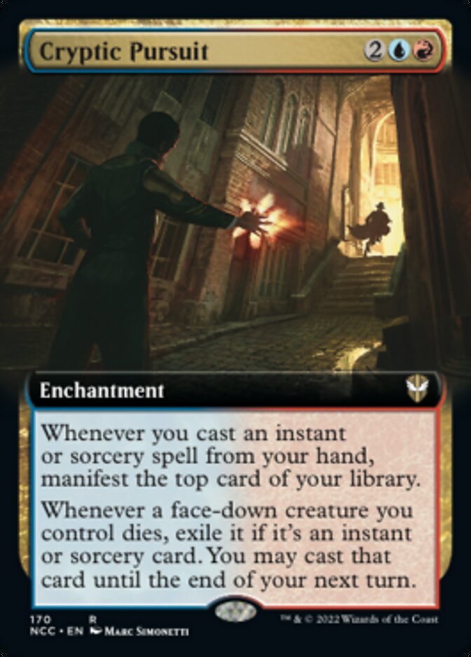 Cryptic Pursuit (Extended Art) [Streets of New Capenna Commander] | Mega City Incorporated