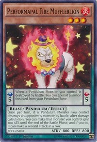 Performapal Fire Mufflerlion [SECE-EN001] Common | Mega City Incorporated