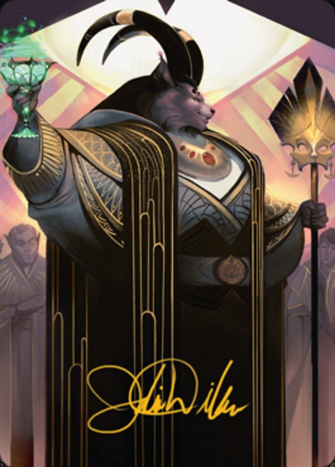 Jetmir, Nexus of Revels 2 Art Card (Gold-Stamped Signature) [Streets of New Capenna Art Series] | Mega City Incorporated