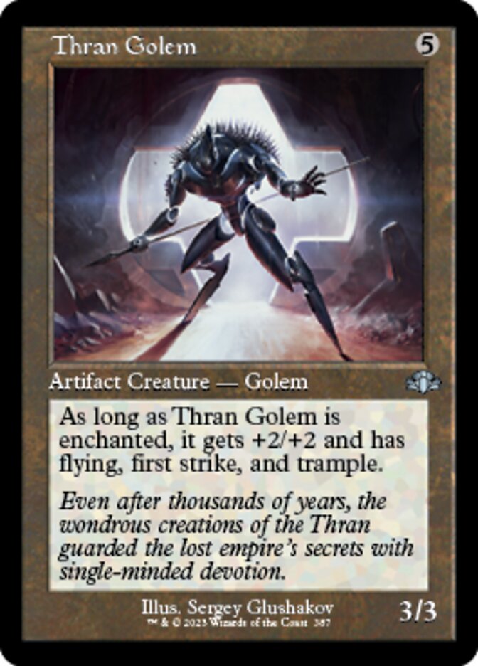 Thran Golem (Retro) [Dominaria Remastered] | Mega City Incorporated