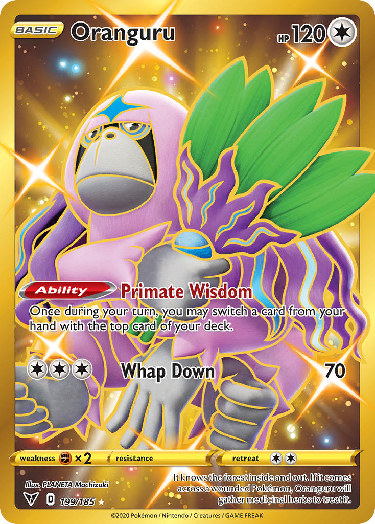 Oranguru (199/185) [Sword & Shield: Vivid Voltage] | Mega City Incorporated