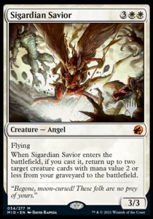 Sigardian Savior (Promo Pack) [Innistrad: Midnight Hunt Promos] | Mega City Incorporated