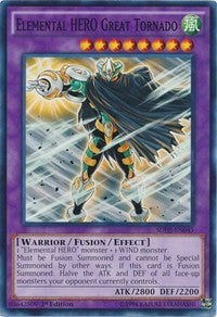 Elemental HERO Great Tornado [SDHS-EN045] Common | Mega City Incorporated