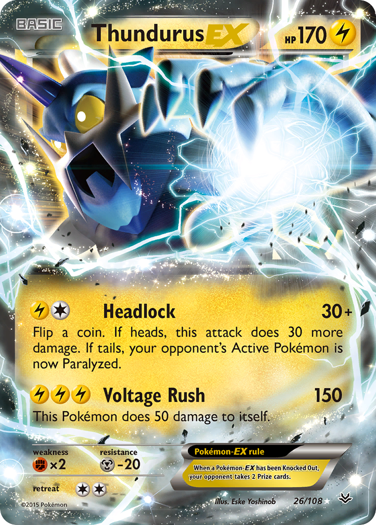 Thundurus EX (26/108) [XY: Roaring Skies] | Mega City Incorporated