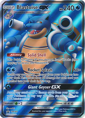 Blastoise GX (SM189) (Jumbo Card) [Sun & Moon: Black Star Promos] | Mega City Incorporated