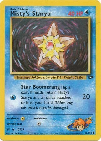 Misty's Staryu (92/132) [Gym Challenge Unlimited] | Mega City Incorporated