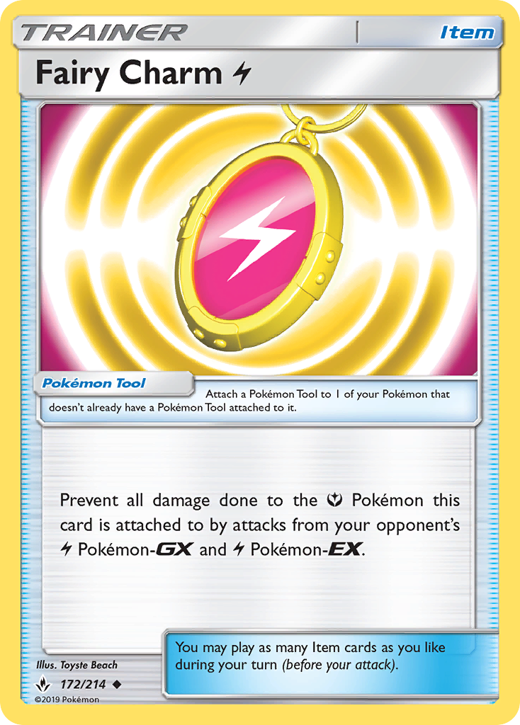 Fairy Charm Lightning (172/214) [Sun & Moon: Unbroken Bonds] | Mega City Incorporated