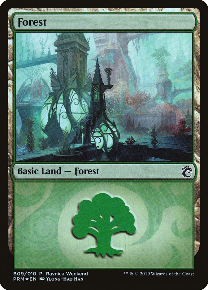 Forest (B09) [Ravnica Allegiance Guild Kit] | Mega City Incorporated