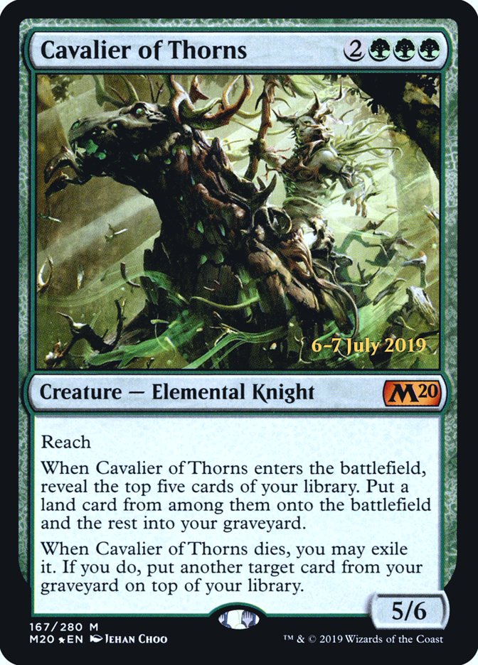 Cavalier of Thorns  [Core Set 2020 Prerelease Promos] | Mega City Incorporated