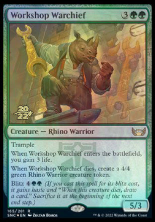 Workshop Warchief [Streets of New Capenna Prerelease Promos] | Mega City Incorporated