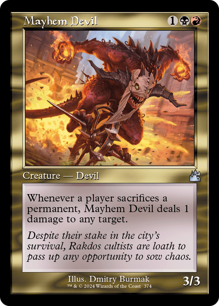 Mayhem Devil (Retro Frame) [Ravnica Remastered] | Mega City Incorporated