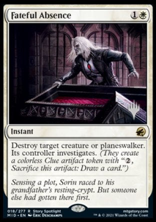 Fateful Absence (Promo Pack) [Innistrad: Midnight Hunt Promos] | Mega City Incorporated