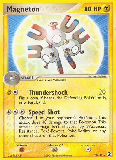 Magneton (27/112) [EX: FireRed & LeafGreen] | Mega City Incorporated