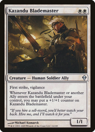 Kazandu Blademaster [Zendikar] | Mega City Incorporated