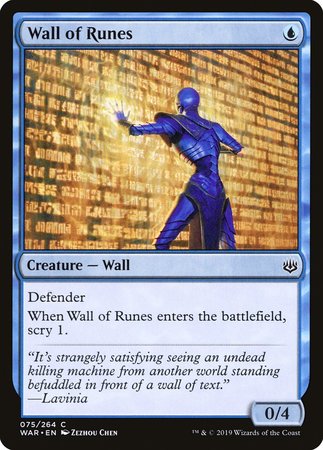 Wall of Runes [War of the Spark] | Mega City Incorporated