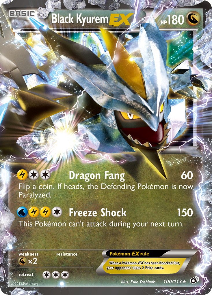 Black Kyurem EX (100/113) [Black & White: Legendary Treasures] | Mega City Incorporated