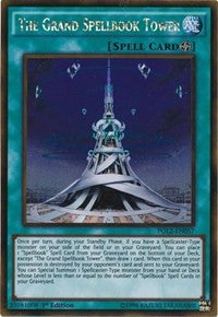 The Grand Spellbook Tower [PGL2-EN057] Gold Rare | Mega City Incorporated