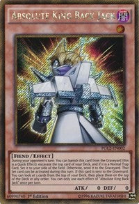 Absolute King Back Jack [PGL2-EN002] Gold Secret Rare | Mega City Incorporated