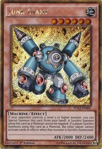 Junk Giant [PGL2-EN001] Gold Secret Rare | Mega City Incorporated