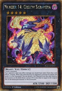 Number 14: Greedy Sarameya [PGL2-EN017] Gold Secret Rare | Mega City Incorporated