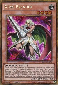 Rose Paladin [PGL2-EN004] Gold Secret Rare | Mega City Incorporated