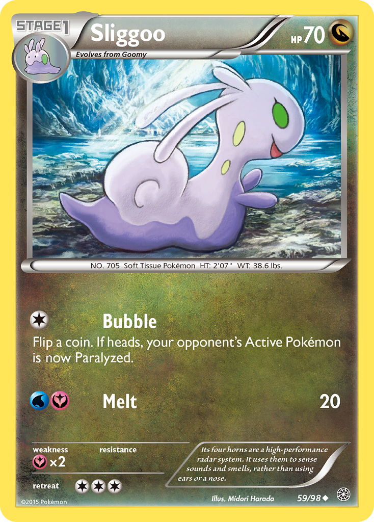 Sliggoo (59/98) [XY: Ancient Origins] | Mega City Incorporated