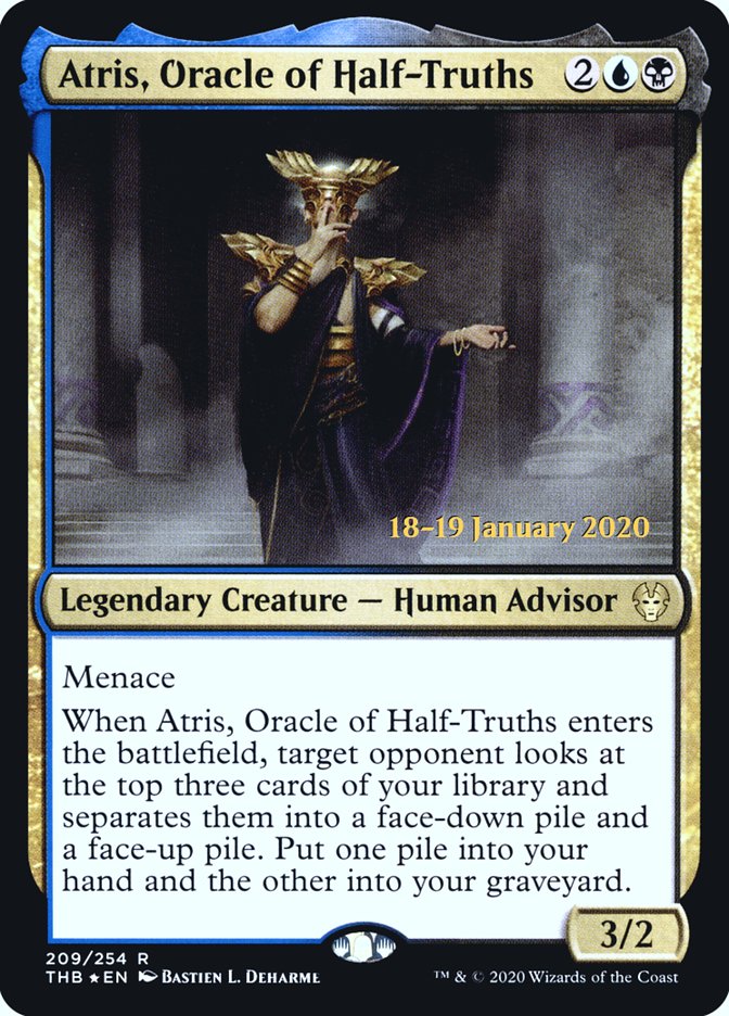 Atris, Oracle of Half-Truths [Theros Beyond Death Prerelease Promos] | Mega City Incorporated