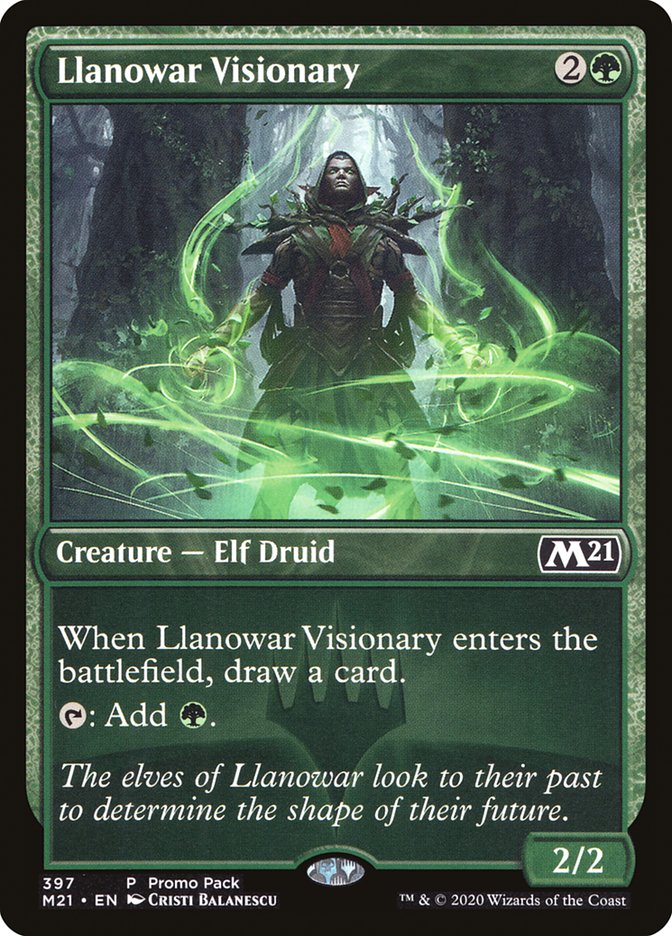 Llanowar Visionary (Promo Pack) [Core Set 2021 Promos] | Mega City Incorporated