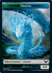 Fractal // Treasure Double-Sided Token [Strixhaven: School of Mages Tokens] | Mega City Incorporated