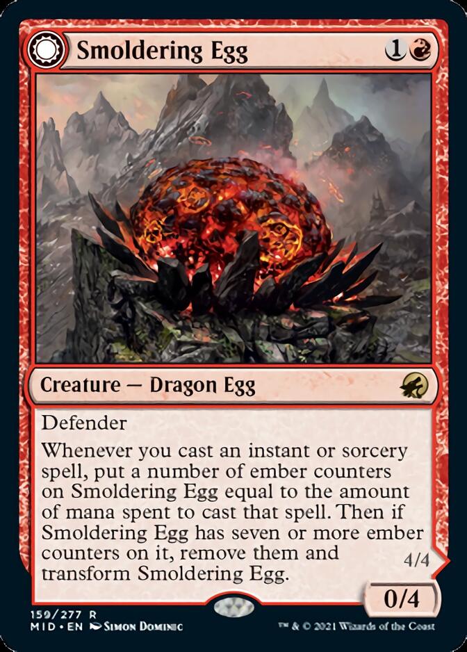 Smoldering Egg // Ashmouth Dragon [Innistrad: Midnight Hunt] | Mega City Incorporated