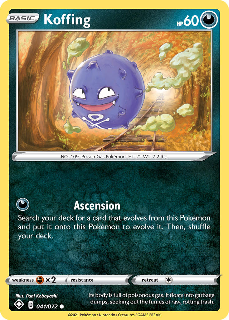 Koffing (041/072) [Sword & Shield: Shining Fates] | Mega City Incorporated