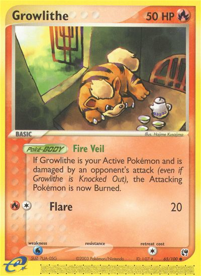 Growlithe (65/100) [EX: Sandstorm] | Mega City Incorporated