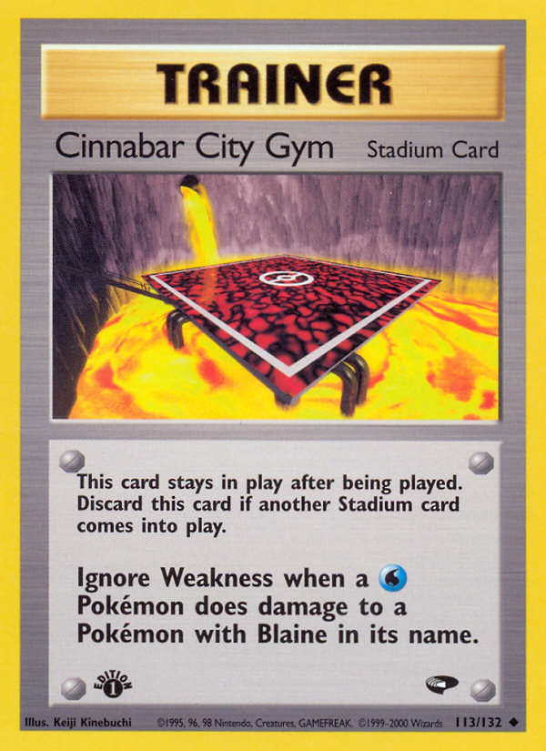 Cinnabar City Gym (113/132) [Gym Challenge 1st Edition] | Mega City Incorporated