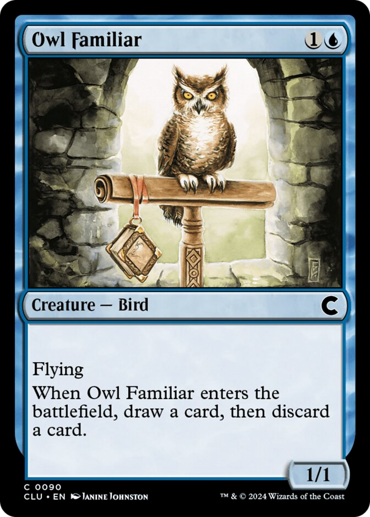 Owl Familiar [Ravnica: Clue Edition] | Mega City Incorporated