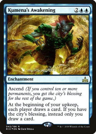 Kumena's Awakening [Rivals of Ixalan Promos] | Mega City Incorporated