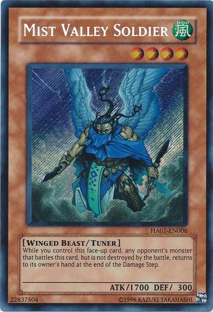 Mist Valley Soldier [HA01-EN006] Secret Rare | Mega City Incorporated