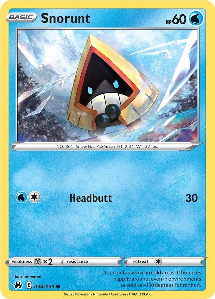 Snorunt (034/159) [Sword & Shield: Crown Zenith] | Mega City Incorporated