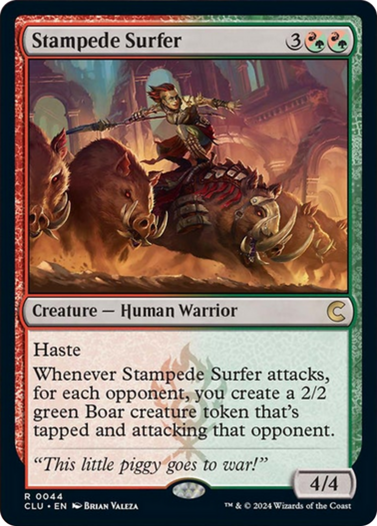 Stampede Surfer [Ravnica: Clue Edition] | Mega City Incorporated