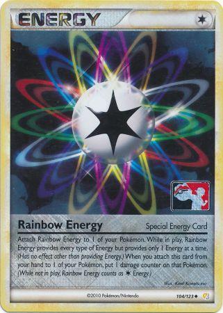 Rainbow Energy (104/123) (League Promo) [HeartGold & SoulSilver: Base Set] | Mega City Incorporated