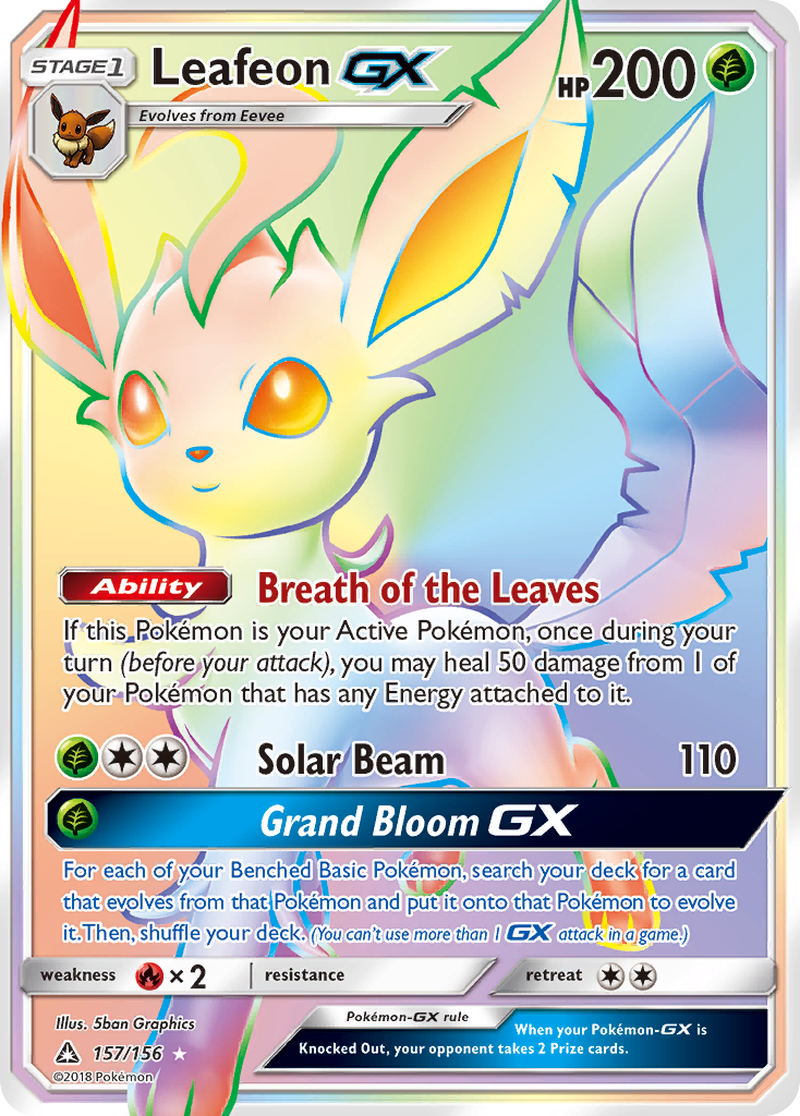 Leafeon GX (157/156) [Sun & Moon: Ultra Prism] | Mega City Incorporated