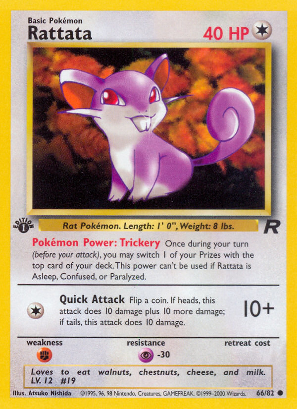 Rattata (66/82) [Team Rocket 1st Edition] | Mega City Incorporated