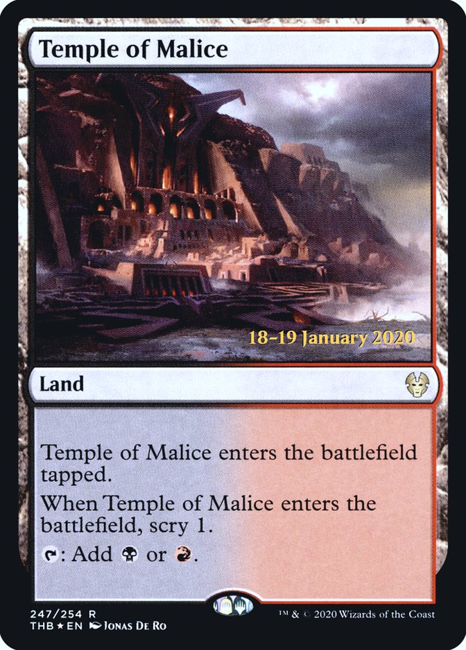 Temple of Malice [Theros Beyond Death Prerelease Promos] | Mega City Incorporated