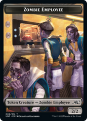 Zombie Employee // Food (010) Double-sided Token [Unfinity Tokens] | Mega City Incorporated