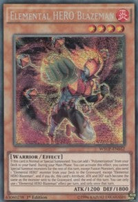 Elemental HERO Blazeman [WSUP-EN032] Secret Rare | Mega City Incorporated