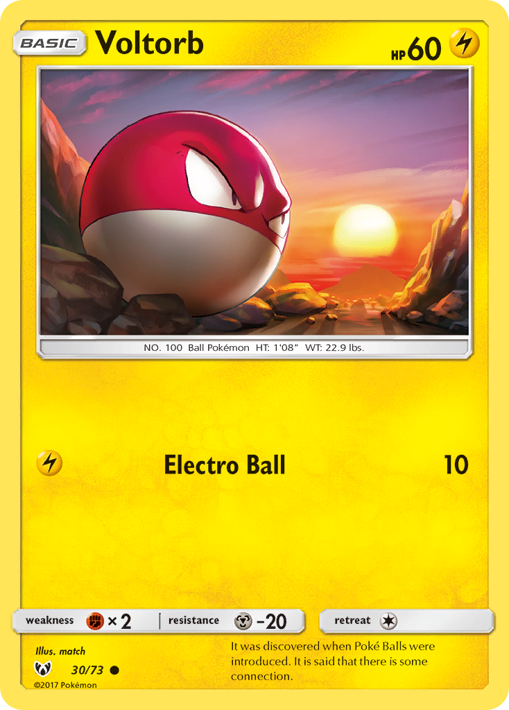 Voltorb (30/73) [Sun & Moon: Shining Legends] | Mega City Incorporated