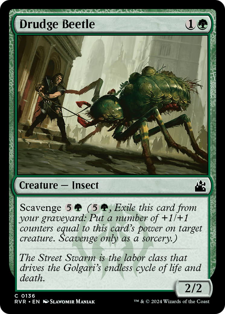 Drudge Beetle [Ravnica Remastered] | Mega City Incorporated