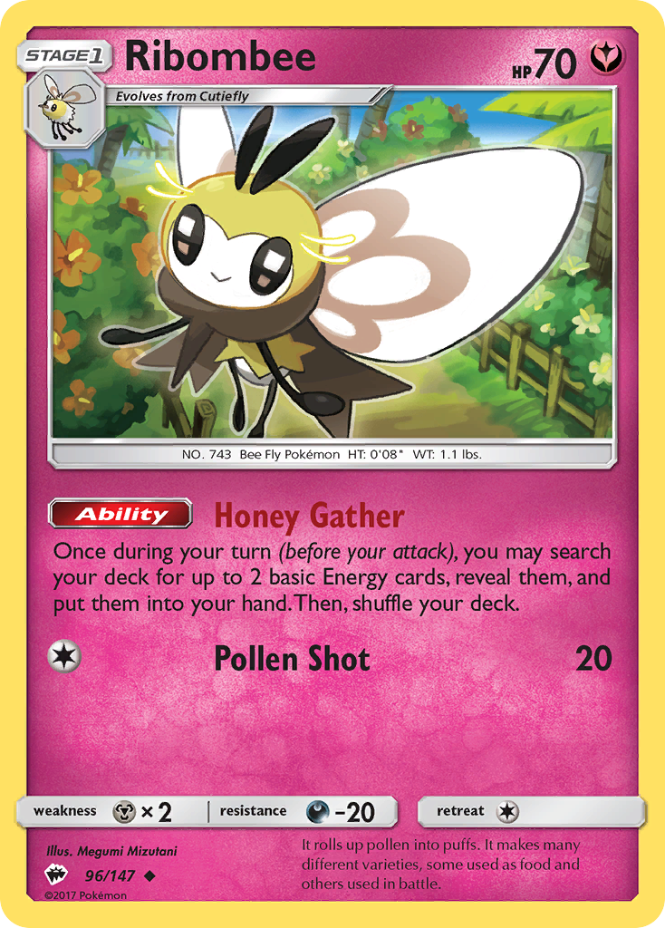 Ribombee (96/147) [Sun & Moon: Burning Shadows] | Mega City Incorporated