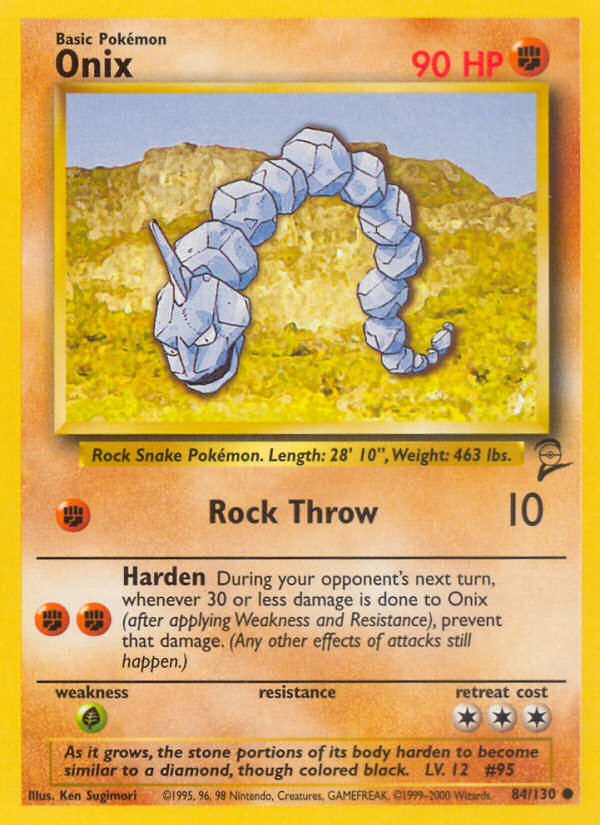 Onix (84/130) [Base Set 2] | Mega City Incorporated